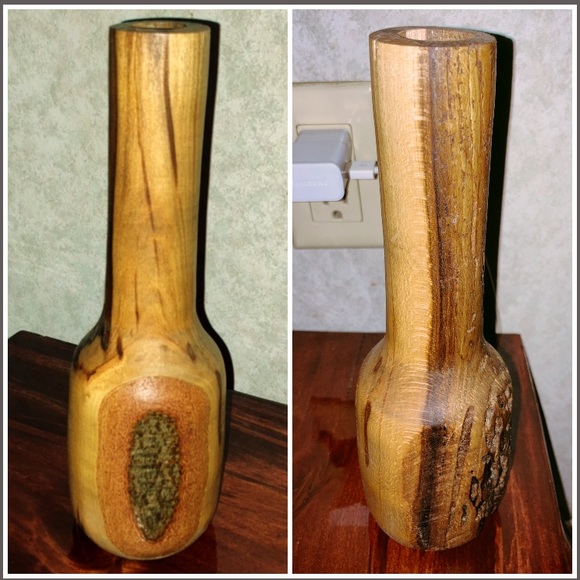 Boho handmade poplar vase